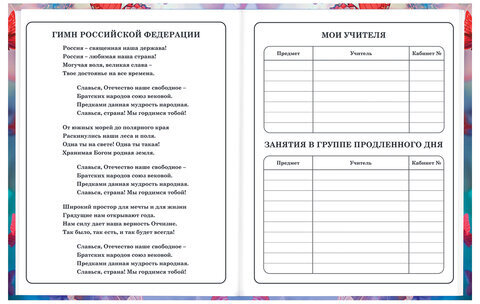 Дневник 1-4 класс 48 л., твердый, BRAUBERG, глянцевая ламинация, с подсказом, "Бабочки", 107151