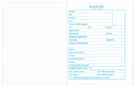 Дневник БЕЛЫЙ, HATBER, обложка мелованный картон, D018620