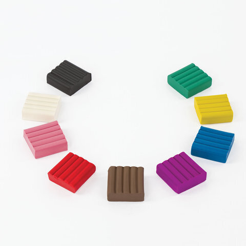 Пластилин классический ЮНЛАНДИЯ "ВЕСЁЛЫЙ ШМЕЛЬ", 9 цветов, 153 г, СО СТЕКОМ, КВАДРАТНЫЙ, 104822