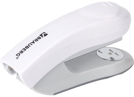 Степлер №24/6, 26/6 BRAUBERG "Original", до 25 листов, белый, 227775