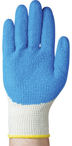 Перчатки х/б НИТРИКС 2 маслобензостойкие 1 пара, 13 класс, 48-51 г размер 9, покрытие - облив вспененный РЕЛЬЕФНЫЙ НИТРИЛ, прочные, СВС, 42-302 бел/син