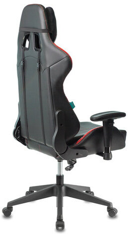 Кресло компьютерное Zombie VIKING 5 AERO, 2 подушки, экокожа, черное/красное, 1216368