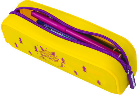 Пенал-косметичка BRAUBERG, силикон, "Fox", 20х5х6 см, 229029