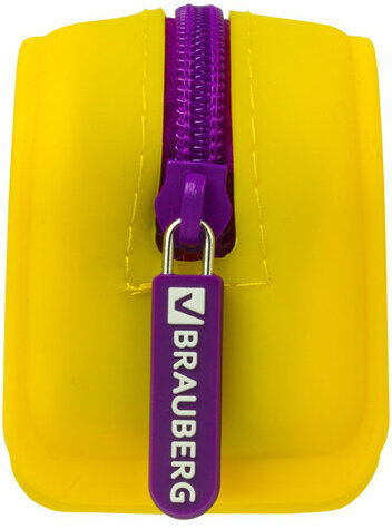 Пенал-косметичка BRAUBERG, силикон, "Fox", 20х5х6 см, 229029