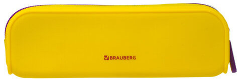 Пенал-косметичка BRAUBERG, силикон, "Fox", 20х5х6 см, 229029