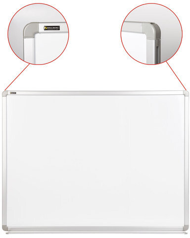 Доска магнитно-маркерная 90х120 см, улучшенная алюминиевая рамка, ГАРАНТИЯ 10 ЛЕТ, BRAUBERG Premium, 231715
