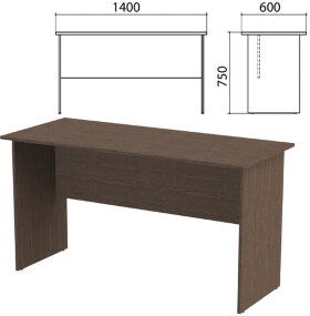 Стол письменный "Канц", 1400х600х750 мм, цвет венге (КОМПЛЕКТ)