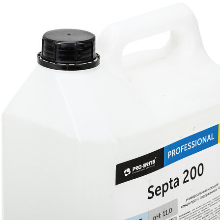 Средство моющее c дезинфицирующим эффектом 5 л PRO-BRITE SEPTA 200, концентрат, 191-5