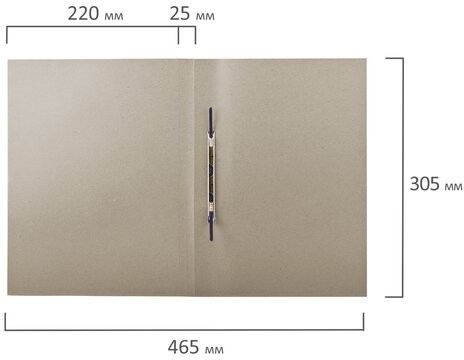 Скоросшиватель картонный STAFF, гарантированная плотность 310 г/м2, до 200 листов, 121119