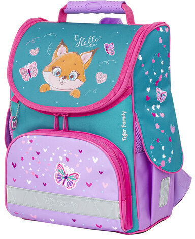 Ранец ЮНЛАНДИЯ by TIGER FAMILY, Эргономичный, "Cute fox", 35х31х19 см, 229986