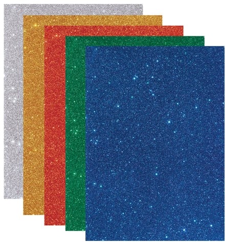 Картон цветной А4 "СУПЕРБЛЕСТКИ", 5 листов 5 цветов, 280 г/м2, BRAUBERG, 124748