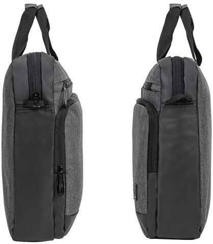 Сумка-портфель BRAUBERG "Forward" с отделением для ноутбука 15,6", темно-серая, 29х40х9 см, 270832