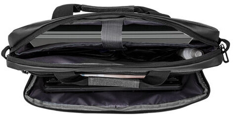 Сумка-портфель BRAUBERG "Forward" с отделением для ноутбука 15,6", темно-серая, 29х40х9 см, 270832