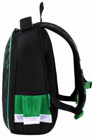 Ранец BRAUBERG KIDS START, 1 отделение, 2 кармана, "Green ball", 35х26х13 см, 272092