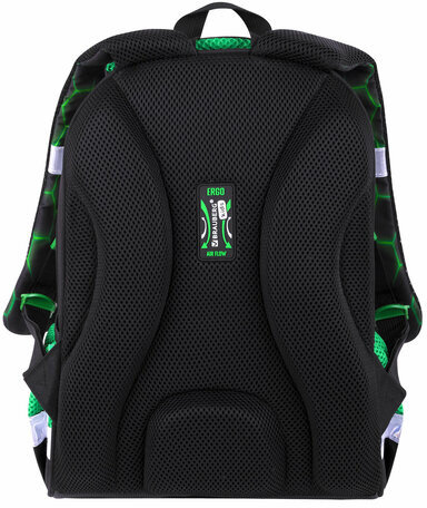 Ранец BRAUBERG KIDS START, 1 отделение, 2 кармана, "Green ball", 35х26х13 см, 272092