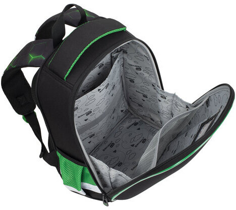 Ранец BRAUBERG KIDS START, 1 отделение, 2 кармана, "Green ball", 35х26х13 см, 272092
