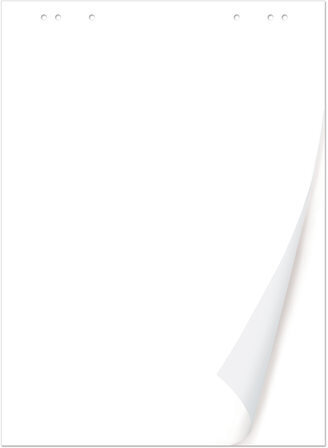 Блокнот для флипчарта BRAUBERG, 50 листов, чистые, 67,5х98 см, 80 г/м2, 128648