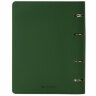 Тетрадь на кольцах А5 (180х220 мм), 120 листов, под кожу, BRAUBERG "Joy", зелёный/светло-зелёный, 129991