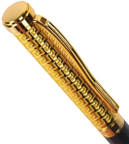 Ручка подарочная шариковая GALANT "Empire Gold", корпус черный с золотистым, золотистые детали, пишущий узел 0,7 мм, синяя, 140960