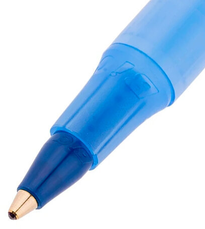 Ручки шариковые BIC "Round Stic", НАБОР 4 шт., СИНИЕ, узел 1 мм, линия письма 0,32 мм, пакет, 944176