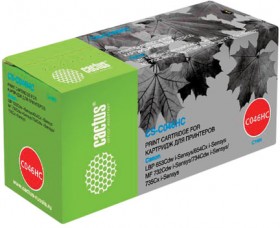 Картридж лазерный CACTUS (CS-046HC) для CANON LBP-653Cdw/654Cx/MF732Cdw, голубой, ресурс 5000 стр., CS-C046HC
