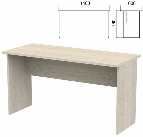 Стол письменный "Арго", 1400х600х760 мм, ясень шимо