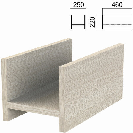 Подставка под системный блок "Арго", 250х460х220 мм, ясень шимо