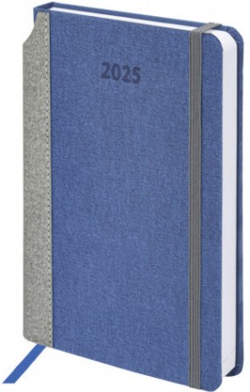Ежедневник датированный 2025 А5 138x213 мм, BRAUBERG &quot;Mosaic&quot;, под кожу, карман для ручки, резинка-фиксатор, 115835