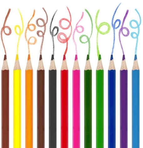 Карандаши цветные ЮНЛАНДИЯ "МИР ЖИВОТНЫХ", 12 цветов, классические в тубусе с точилкой, 181374