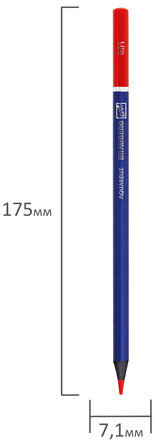 Карандаши художественные цветные акварельные BRAUBERG ART PREMIERE, 24 цвета, грифель 4 мм, металл, 181534