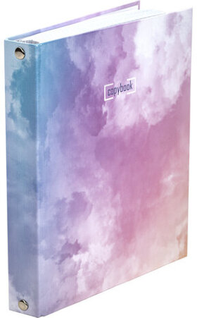 Тетрадь на кольцах А5 (175х215 мм), 240 л., обложка твердый картон, клетка, BRAUBERG, &quot;Cloud&quot;, 404094