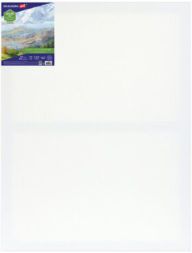 Холст на подрамнике BRAUBERG ART CLASSIC, 60х80 см, 420 г/м2, 45% хлопок 55% лен, среднее зерно, 191660