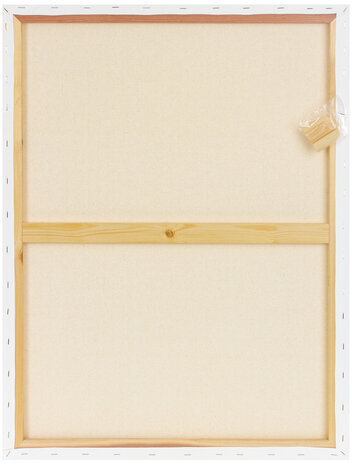 Холст на подрамнике BRAUBERG ART CLASSIC, 60х80 см, 420 г/м2, 45% хлопок 55% лен, среднее зерно, 191660