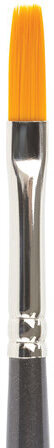 Кисть художественная проф. BRAUBERG ART CLASSIC, синтетика жесткая, плоская, № 6, длинная ручка, 200665