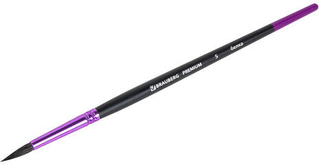 Кисть белка, круглая № 5, BRAUBERG PREMIUM, 200974