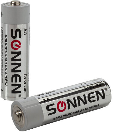 Батарейки КОМПЛЕКТ 30 (20+10) шт., SONNEN Alkaline, AA+ААА (LR6+LR03), в коробке, 455097