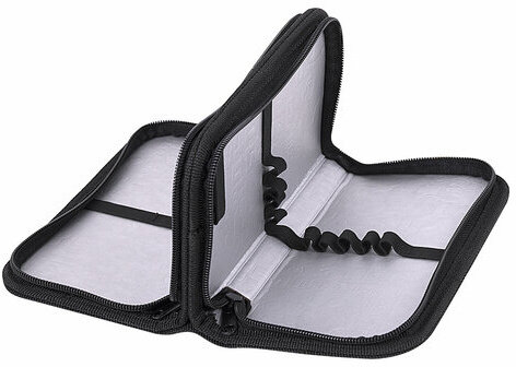 Пенал ЮНЛАНДИЯ, 2 отделения, полиэстер, 19х11 см, "Black Ninja", 271541