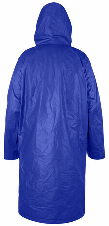 Дождевик плащ синий на кнопках, EVA, многоразовый прочный, чехол в комплекте, универсальный размер, SHAMAANI (ШАМААНИ), 610931