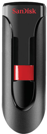 Флеш-диск 64 GB, SANDISK Cruzer Glide, USB 2.0, черный, SDCZ60-064G-B35