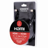 Кабель HDMI AM-AM, 3 м, SONNEN Premium, ver 2.0, FullHD, 4К, UltraHD, для ноутбука, компьютера, монитора, телевизора, проектора, 513131