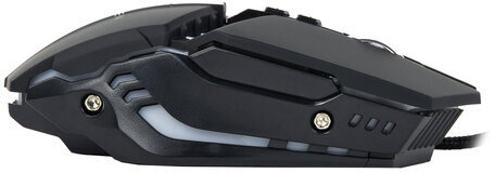 Мышь проводная игровая SONNEN Z5, металл/пластик, 7 кнопок, 800-3200 dpi, RGB-подсветка, черная, 513521