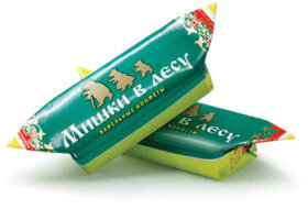 Конфеты ПОБЕДА ВКУСА &quot;Мишки в лесу&quot; вафельные, 1000 г, пакет, IM_091_С/1х3