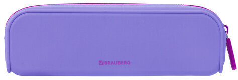 Пенал-косметичка BRAUBERG, силикон, "Flamingo", 20х5х6 см, 229030
