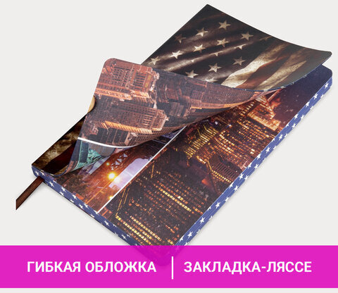 Ежедневник недатированный А5 (138х213 мм), BRAUBERG VISTA, под кожу, гибкий, 136 л., "Independence", 112006