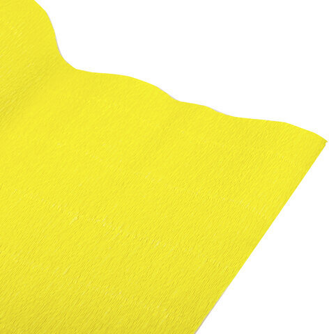 Бумага гофрированная/креповая (ИТАЛИЯ) 180 г/м2, 50х250 см, лимонная (575), BRAUBERG FIORE, 112612