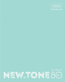 Тетрадь А5 48 л. HATBER Premium скоба, клетка, глянцевая ламинация, &quot;NEWtone PASTEL Мята&quot;, 48Т5лA1_05039