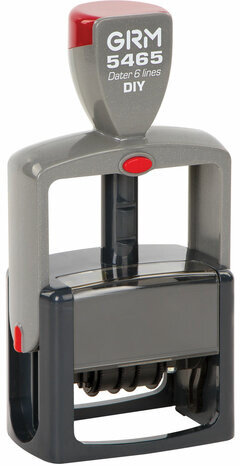 Датер самонаборный 4 строки+дата, оттиск 58х36 мм синий, GRM 5465 HUMMER,КАССА В КОМПЛЕКТЕ, 112000110