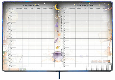 Дневник 1-11 класс 48 л., кожзам (твердая с поролоном), печать, цветной блок, BRAUBERG, "Замок", 106953