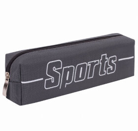 Пенал BRAUBERG, 1 отделение, полиэстер, &quot;Sport&quot;, серый, 19х4х6 см, 270268