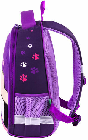 Ранец BRAUBERG KIDS START, 1 отделение, 2 кармана, "Sweet cheeks", велюровая панель, 35х26х13см, 272093